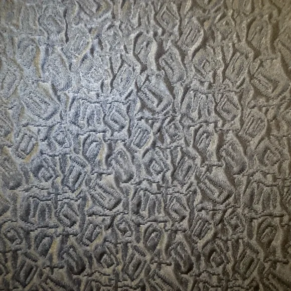 'S MaxMara Modern Brocade Jacquard Shift Little Black Dress with Sleeves Size 4 - Picture 5 of 9